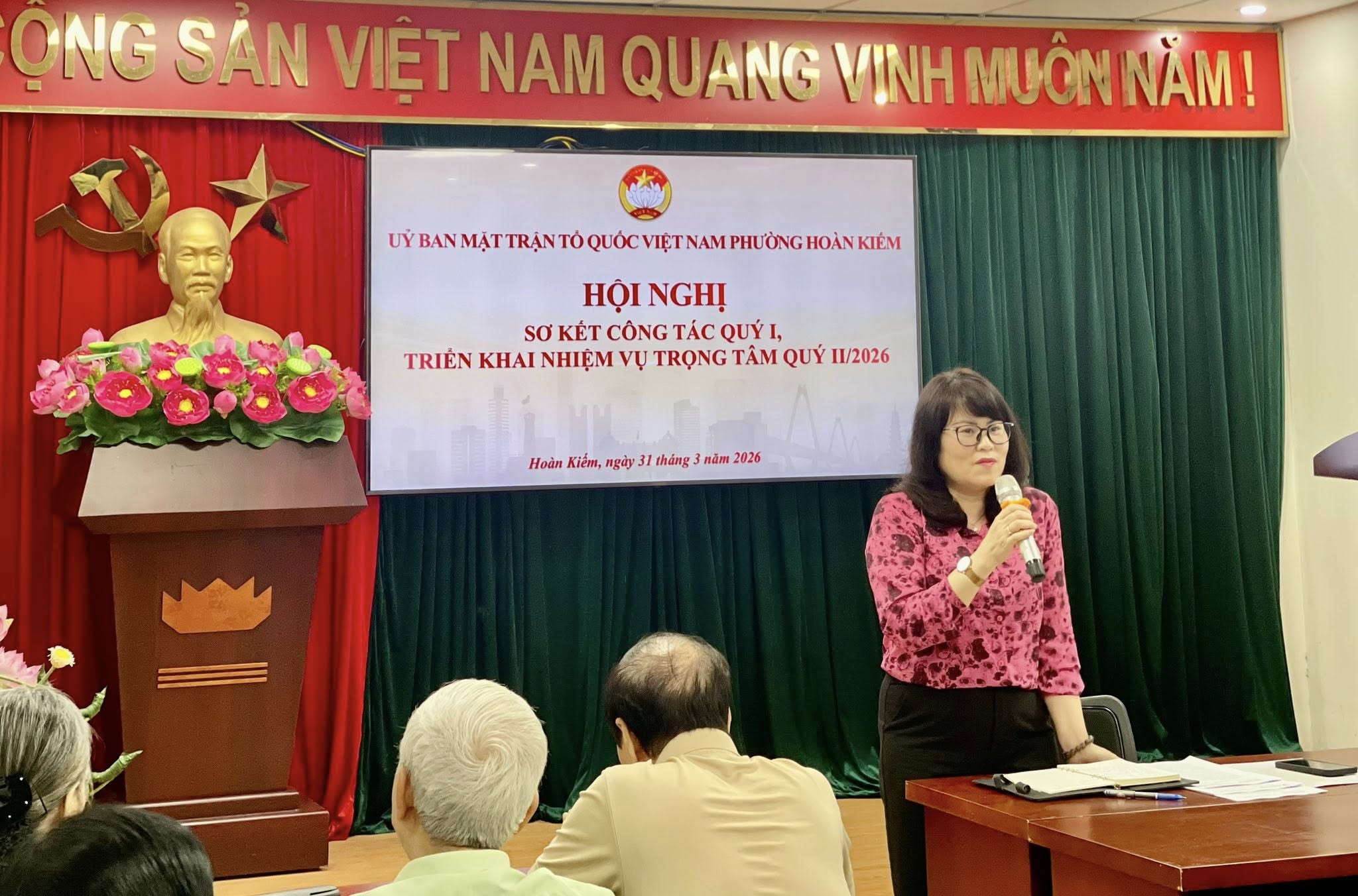 Hội nghị Sơ kết quý I/2026 – Ủy ban MTTQ Việt Nam phường Hoàn Kiếm